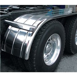 TXTFEN-H24 - Fenders - Half - 125" Ribbed - Rolled Edge (27"-98") - 16 Ga.