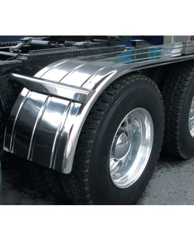TXTFEN-H24 - Fenders - Half - 125" Ribbed - Rolled Edge (27"-98") - 16 Ga.