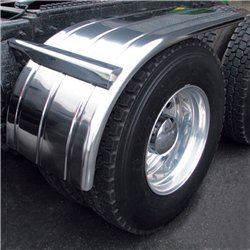 TXTFEN-H27 - Fenders - Half - 60" Ribbed - Rolled Edge (25"-35") - 16 Ga.