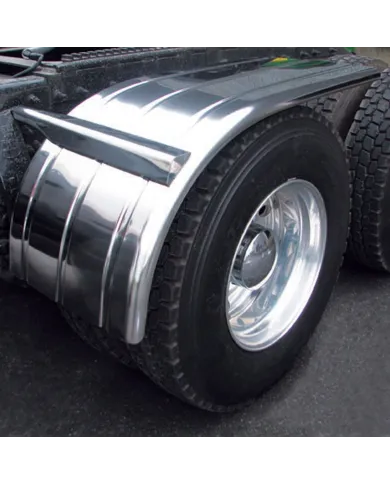 TXTFEN-H27 - Fenders - Half - 60" Ribbed - Rolled Edge (25"-35") - 16 Ga.