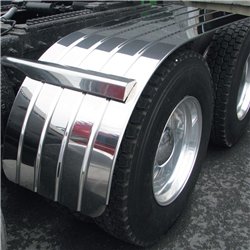 TXTFEN-H34 - Fenders - Half - 66" Ribbed - Beaded Edge (31"-35") - 16 Ga.