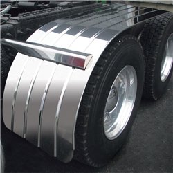 TXTFEN-H37 - Fenders - Half - 80" Ribbed - Beaded Edge (45"-35") - 16 Ga.