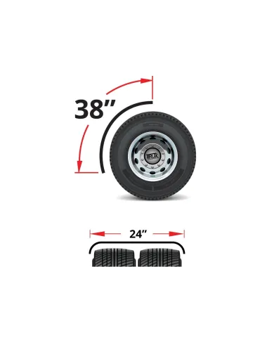 TXTFEN-Q12. - Fenders - Quarter - 38" - Triangle Mounts - 14 Ga.