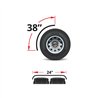 TXTFEN-Q12. - Fenders - Quarter - 38" - Triangle Mounts - 14 Ga.