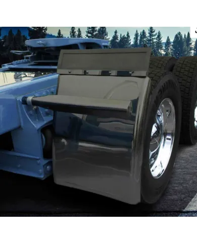 TXTFEN-Q31B - Fenders - Smoke & Mirror - Black - Quarter - 31" with Triangle Mounts