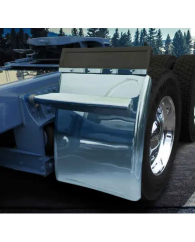 TXTFEN-Q31BL - Fenders - Smoke & Mirror - Blue - Quarter - 31" with Triangle Mounts