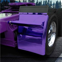 TXTFEN-Q31P - Fenders - Smoke & Mirror - Purple - Quarter - 31" with Triangle Mounts