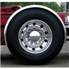 TXTFEN-S11 - Fenders - Single - 91" Smooth Super Long - 16 Ga. - For 22.5" Low Profile Tires