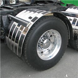 TXTFEN-S22 - Fenders - Single - 80" Ribbed - Beaded Edge - 16 Ga.