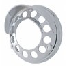 UP32132-Chrome Plastic Light Bezel With Visor For UP LED Double Face Turn Signal Light