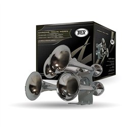 TXTHORN-2 - Train Horns - 4 Bell Chrome Train Horn (140-145 Decibels)