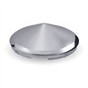 TXTHUB-4NP - Wheel Accessories - Hubcap - Chrome Metal Pointed Front - 4 Notches