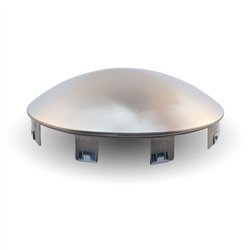 TXTHUB-4NSS - Wheel Accessories - Hubcap - Stainless Steel Front - 4 Notches