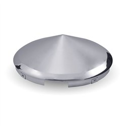 TXTHUB-5NP - Wheel Accessories - Hubcap - Chrome Metal Pointed Front - 5 Notches