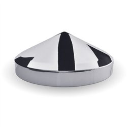 TXTHUB-834P - Wheel Accessories - Hubcap - Chrome Metal Rear Pointed - 8.5" Diameter & 3/4" Studs