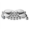 TXTHUB-C3 - Wheel Accessories - Kit - Stainless Steel Front & Rear Hubcap Kit 