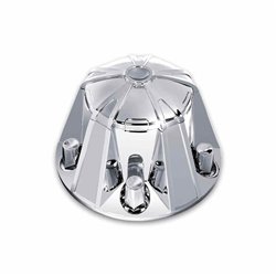 TXTHUB-MRP33 - Wheel Accessories - Axle Cover - Chrome Plastic Mag Rear Hub Cover with 33mm Threaded Nut Covers
