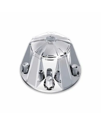 TXTHUB-MRP33 - Wheel Accessories - Axle Cover - Chrome Plastic Mag Rear Hub Cover with 33mm Threaded Nut Covers