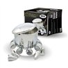 TXTHUB-RP33 - Wheel Accessories - Axle Cover - Chrome Plastic Rear Hub Cover with 33mm Threaded Nut Covers