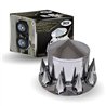 TXTHUB-RP33P - Wheel Accessories - Axle Cover - Pointed Chrome Plastic Rear Hub Cover with 33mm Threaded Nut Covers