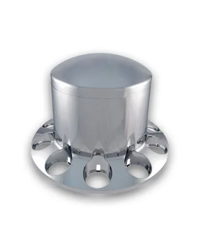 TXTHUB-RPN - Wheel Accessories - Axle Cover - Chrome Plastic Rear Hub Cover with Holes for Nut Cover