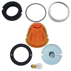 UP32163-Grakon 1000 Style Cab Light Conversion Kit With Watermelon Glass Lens & 1156 Base - Amber