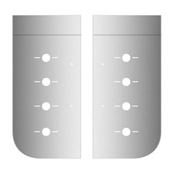 TXTK-1113 - Kenworth - W900L - Hood Battery Box Filler Panel with 8 Slotted Light Holes (1997+)