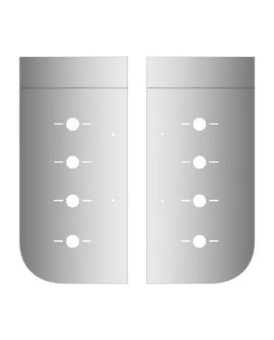 TXTK-1113 - Kenworth - W900L - Hood Battery Box Filler Panel with 8 Slotted Light Holes (1997+)