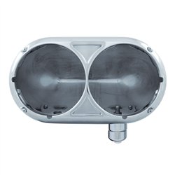 UP32179-304 Stainless Dual Headlight Housing For Peterbilt 359