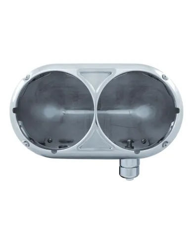 UP32179-304 Stainless Dual Headlight Housing For Peterbilt 359