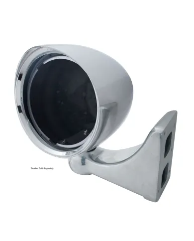 UP32181-Chrome "CHOPPER" Headlight Housing With Smooth Visor