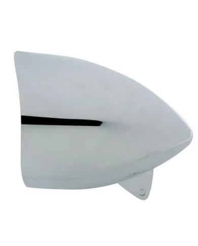 UP32183-Motorcycle Chrome "Chopper" Headlight Housing With Smooth Visor