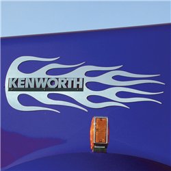 TXTK-1609 - Kenworth Hood Emblem Accent - Flame