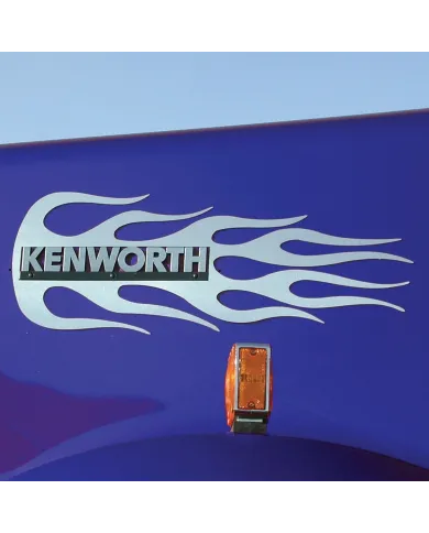 TXTK-1609 - Kenworth Hood Emblem Accent - Flame