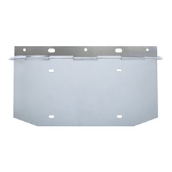 UP10511-Chrome 1 License Plate Angled Holder With Hinge