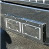 TXTK-1702 - Kenworth W900 Texas Style Bumper Swing Plate - 2 License Plates