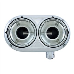 UP32189-304 Stainless Dual Headlight Housing With Inner Lamp Bucket For Peterbilt 359 - Passenger