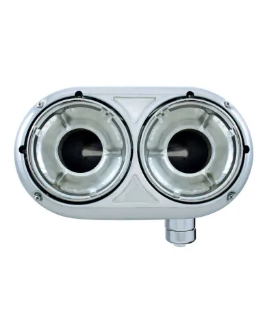 UP32189-304 Stainless Dual Headlight Housing With Inner Lamp Bucket For Peterbilt 359 - Passenger