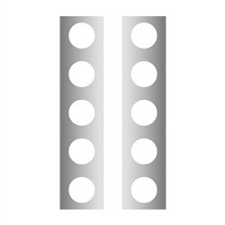 TXTK-1807 - Kenworth T800 15" Donald. Split Fender Front Air Cleaner Light Bar w/10 x 2" Light Holes-17" Long"