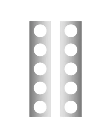 TXTK-1807 - Kenworth T800 15" Donald. Split Fender Front Air Cleaner Light Bar w/10 x 2" Light Holes-17" Long"