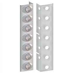 TXTK-1815LMC - Kenworth W900 15" Premium Flangeless Can Rear Air Cleaner Light Bar with 14 Clear G2 LEDs (2010+)