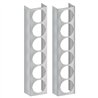 TXTK-1826 - Kenworth W900 15" Premium Flangeless Can Front Air Cleaner Light Bar with 12 x 2" Light Holes (2010+)