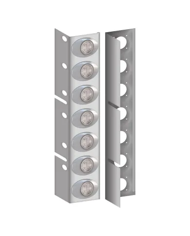 TXTK-1845LMC - Kenworth W900-T800 Rear Air Cleaner Light Bar with 14 Clear G2 LEDs (1982+)