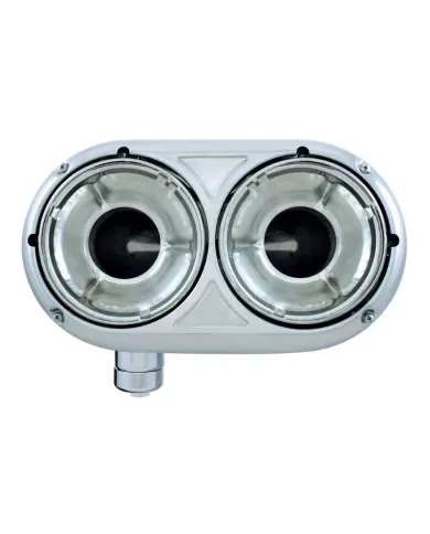UP32190-304 Stainless Dual Headlight Housing With Inner Lamp Bucket For Peterbilt 359 - Driver