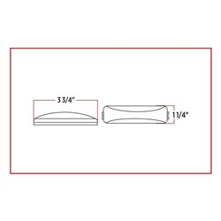 TXTLED-1X4A - 1 X 4" Amber Marker LED (12 Diodes)"