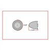 TXTLED-2HBA - 2 1/2" Beehive Amber LED (13 Diodes)