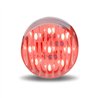 TXTLED-2HTR - 2 1/2" Round Clear Ribbed Red LED (13 Diodes)"