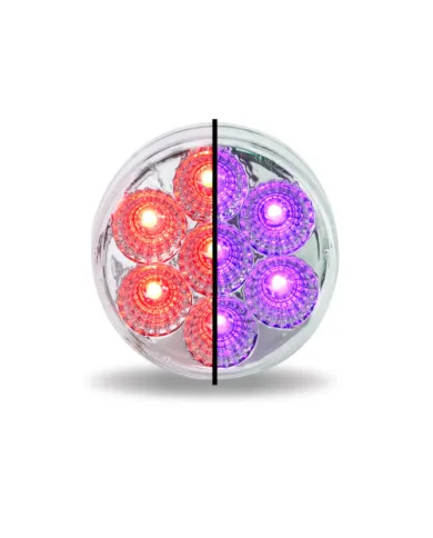 TXTLED-2HXRP - 2 1/2" Dual Revolution Red/Purple LED (7 Diodes)