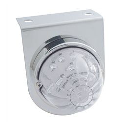 UP32320-Stainless Light Bracket With 17 LED Watermelon Light - Amber LED/Clear Lens