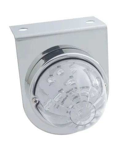UP32320-Stainless Light Bracket With 17 LED Watermelon Light - Amber LED/Clear Lens